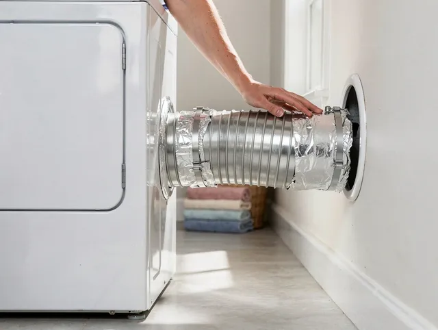 Professional dryer vent hose installation by Fountain Valley Dryer Vent Cleaning in Fountain Valley